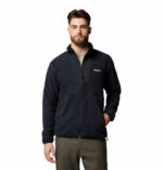 a man wearing a black Sequoia Grove Full Zip Fleece