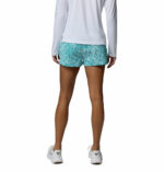 a women wearing PFG Rugged Water Printed Shorts
