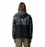 a man wearing a black camo Spore Valley Novelty Windbreaker Jacket