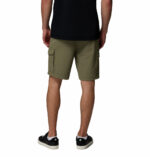 a man wearing green ROC Tech Cargo Shorts