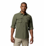 a man wearing a Silver Ridge Elite Long Sleeve Shirt