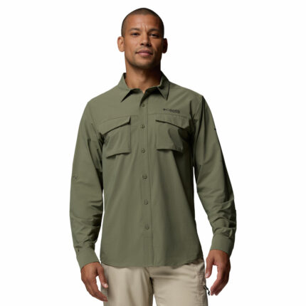 a man wearing a Silver Ridge Elite Long Sleeve Shirt