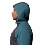 a man wearing a blue Columbia Tech II Windbreaker