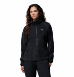 a women wearing a black Bugaboo IV Fleece Interchange Jacket