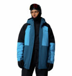 a man wearing a Blue Alpine Echo Insulated Jacket