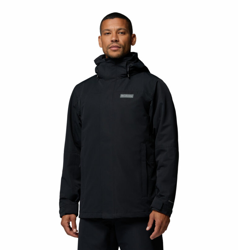 a man wearing a black Bugaboo IV Fleece Interchange Jacket