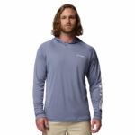 a man wearing a PFG Terminal Tackle Hoodie