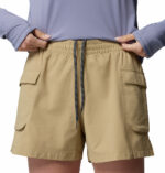 a women wearing PFG Wild Cast Shorts