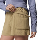 a women wearing PFG Wild Cast Shorts