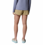 a women wearing PFG Wild Cast Shorts