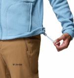 a man wearing a Fast Trek II Full Zip Fleece Jacket