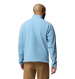 a man wearing a Fast Trek II Full Zip Fleece Jacket