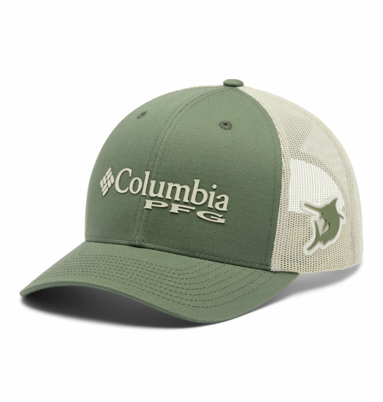 a PFG Logo Mesh Snap Back Fishing Cap
