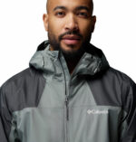 a man wearing a Inner Limits III Rain Jacket