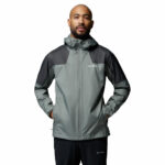 a man wearing a Inner Limits III Rain Jacket