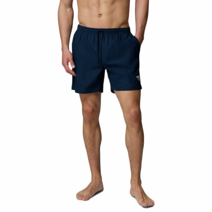 a man wearing a PFG Rambler Water Shorts