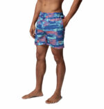 a man wearing a PFG Rambler Printed Water Shorts