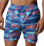 a man wearing a PFG Rambler Printed Water Shorts