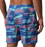 a man wearing a PFG Rambler Printed Water Shorts