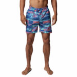 a man wearing a PFG Rambler Printed Water Shorts