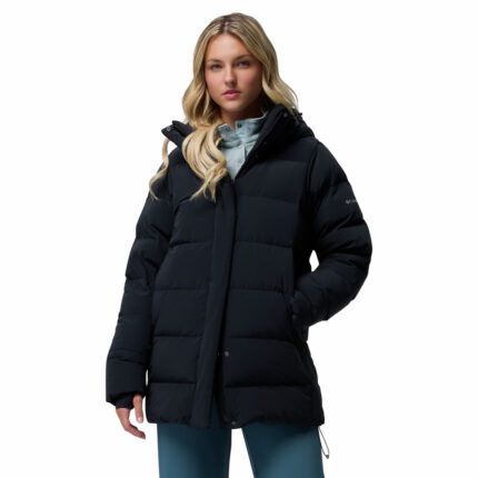 a women's Amaze Puff Mid Hooded Jacket